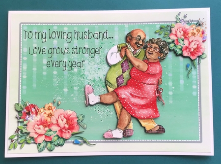 Anniversary card - To my loving husband by Jennifer Archer