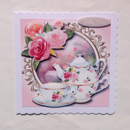 Time For Tea - In The Pink 8x8 by Jennifer Archer
