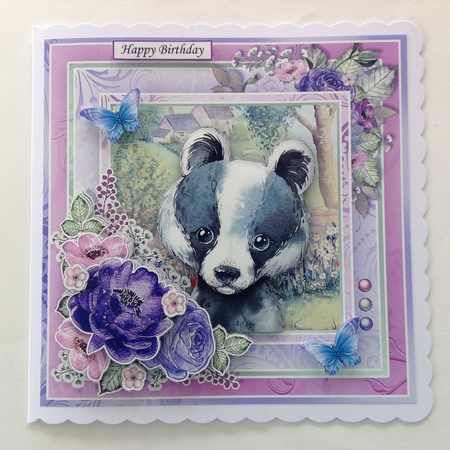 TOO BADGER GETTING OLDER 7.5 Decoupage & Insert Kit by Jennifer Archer