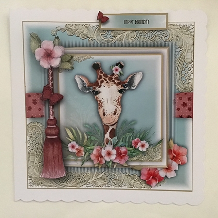 Cute Giraffe Posie  by Jennifer Archer