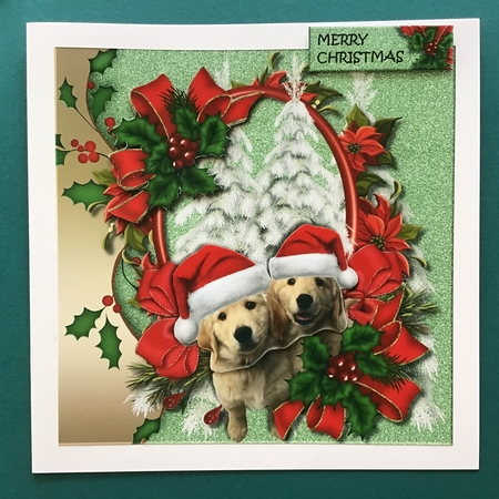 Cute Christmas Puppies 1 by Jennifer Archer