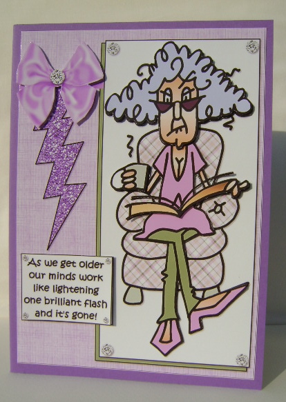 Stella's Mind is Like Lightning Quick Card by Jennifer Archer