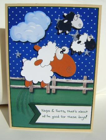 Countin' Sheet Card Topper by Jennifer Archer