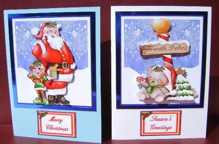 Two Cute Christmas Step by Step Toppers by Jennifer Archer