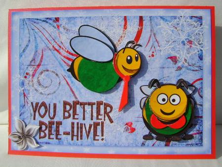 You Bee-hive! A5 Step by Step Card by Jennifer Archer
