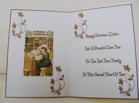 Christmas Santa in His Workshop Insert by Jennifer Archer