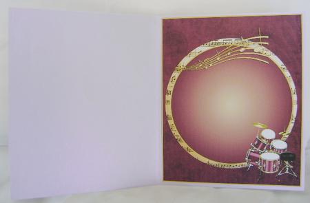 Insert to Compliment Drum Card Front by Jennifer Archer