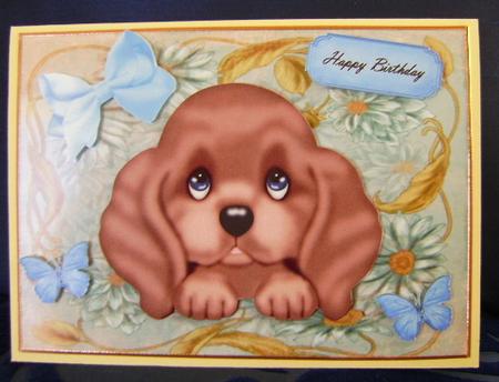 Cute Brown Puppy by Jennifer Archer