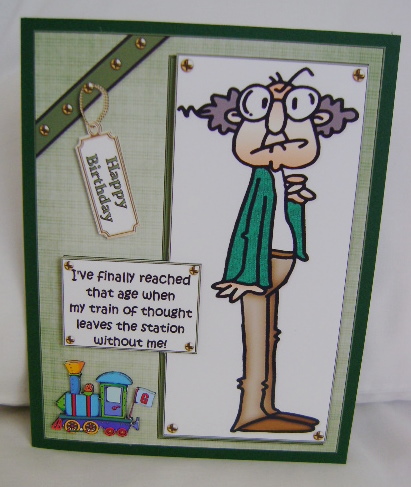 Gus and His Train of Thought Quick Card by Jennifer Archer