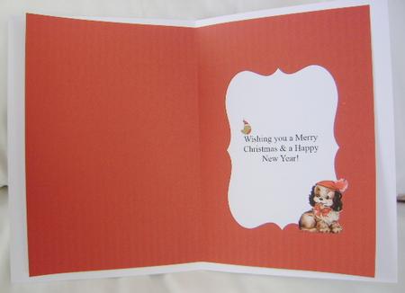 Cute Dog Christmas Insert by Jennifer Archer