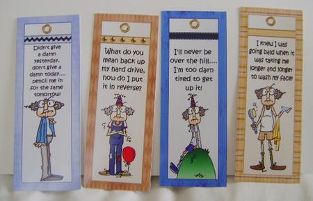 Selection of Four Gus Themed Bookmarks by Jennifer Archer