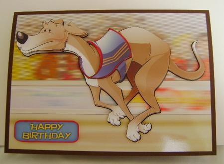 Greyhound Race (brown) by Jennifer Archer