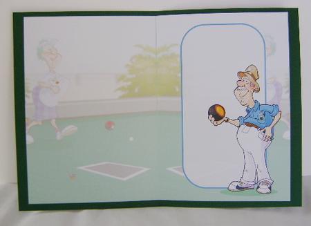 Indoor Lawn Bowler Dude Insert by Jennifer Archer