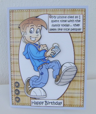 Teen Boy's Phone Has Died by Jennifer Archer