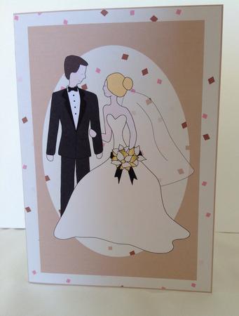 Thank You Wedding Card with Insert by Jennifer Archer