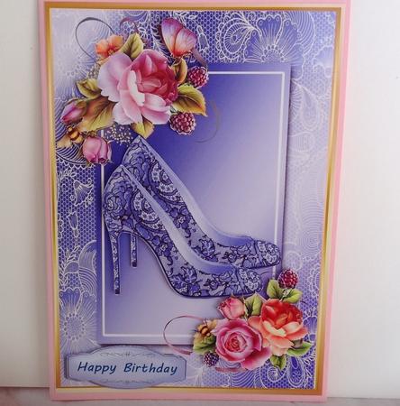 Lovely English Roses with Lace Shoes  by Jennifer Archer