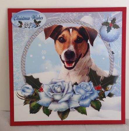 Jack Russel Christmas Card Kit by Jennifer Archer