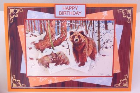 Bear and Cubs in the Snow by Jennifer Archer