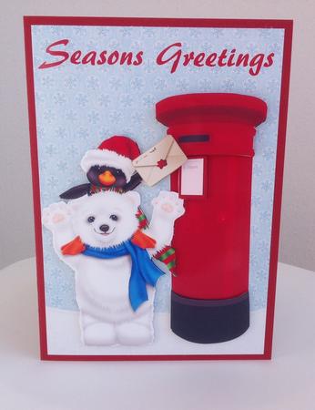 Posting Christmas Cards Topper & Decoupage by Jennifer Archer
