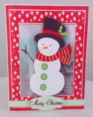 Adorable Snowman with Top Hat by Jennifer Archer