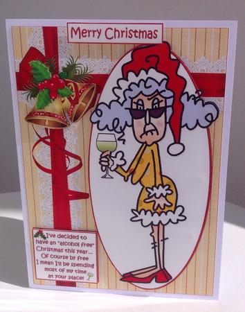Stella Wants an Alcohol Free Christmas Quick Card by Jennifer Archer