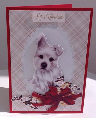 Sweet Little Terrier Pups Christmas by Jennifer Archer