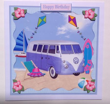 Day at the Beach Decoupage Topper 1 by Jennifer Archer