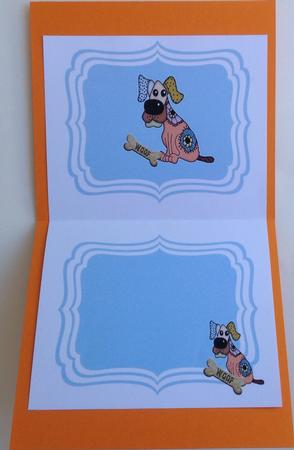 Toony Funky Blue Dog A5 Insert by Jennifer Archer