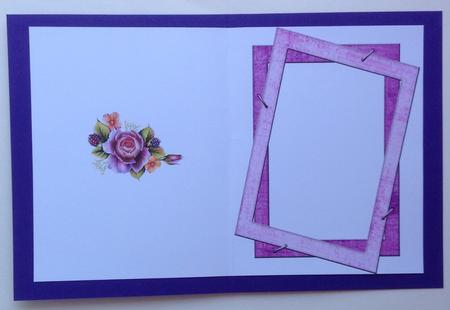Lavender Frame and Roses Insert by Jennifer Archer