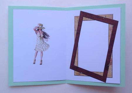 Brown Frame and Lady Insert by Jennifer Archer