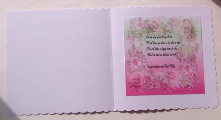 Pink Roses Wedding Day Insert by Jennifer Archer