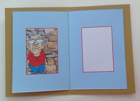 Insert for Stone Age Man Card by Jennifer Archer
