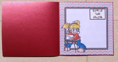 Anime Dj - Insert & Greeting Banners - Orange & Blue by Jennifer Archer
