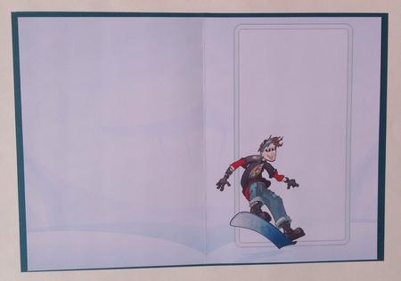 Snowboard Dude Insert by Jennifer Archer