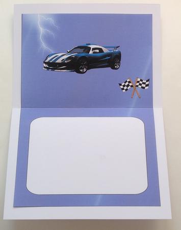 Blue Lightening Car Insert by Jennifer Archer