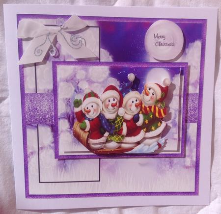 8x8 Christmas Snowmen Mini Kit by Jennifer Archer