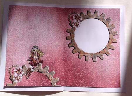 Helga Frost - A5 Christmas Insert - Pink by Jennifer Archer