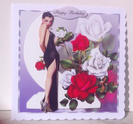 Rose Moon Flapper Lady Mini Kit by Jennifer Archer