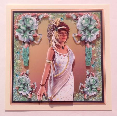 Stunning Flapper Lady No 12 Mini Kit by Jennifer Archer