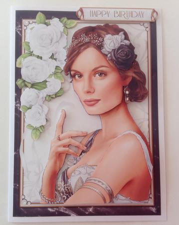 Art Deco Lady Athena White 4 Sheet Mini Kit by Jennifer Archer