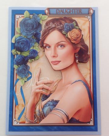 Art Deco Lady Athena Dark Blue 4 Sheet Mini Kit by Jennifer Archer