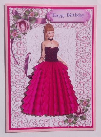 Beautiful Ball Gown in Magenta by Jennifer Archer