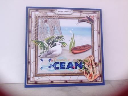 Ocean Breezes Card Topper by Jennifer Archer