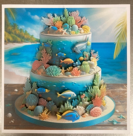 Sealife Birthday Cake by Jenny Bennett