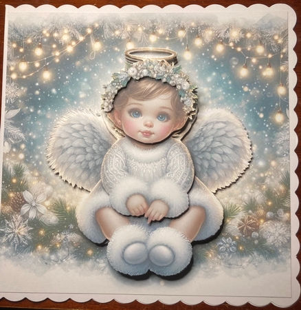 Festive Baby Angel  by Jenny Bennett