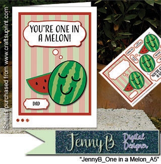 A5 card One in a Melon Decoupage Featured Gallery Photo