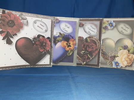 Fancy Hearts Square Bumper Kit by Jenny Caldwell
