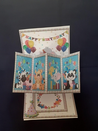 TWIST AND POP CARD KIT - ANIMAL BIRTHDAY by Jenny Caldwell