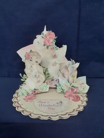 The Princess & The Unicorn 4 Triple Easel Card Mini Kit by Jenny Caldwell