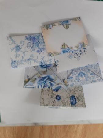 Blue Themed Mini Envelopes by Jenny Caldwell